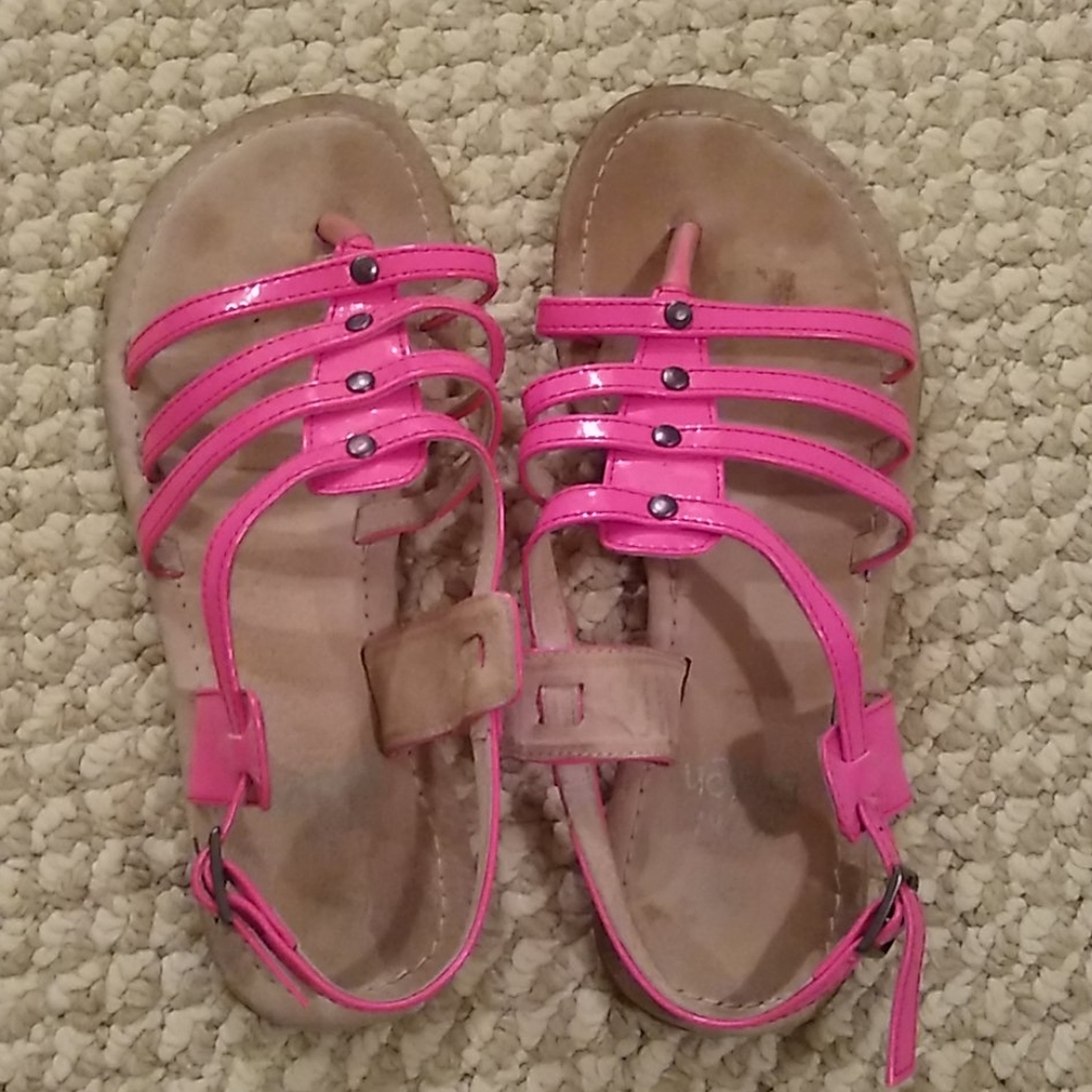 Pink mini boden sandals